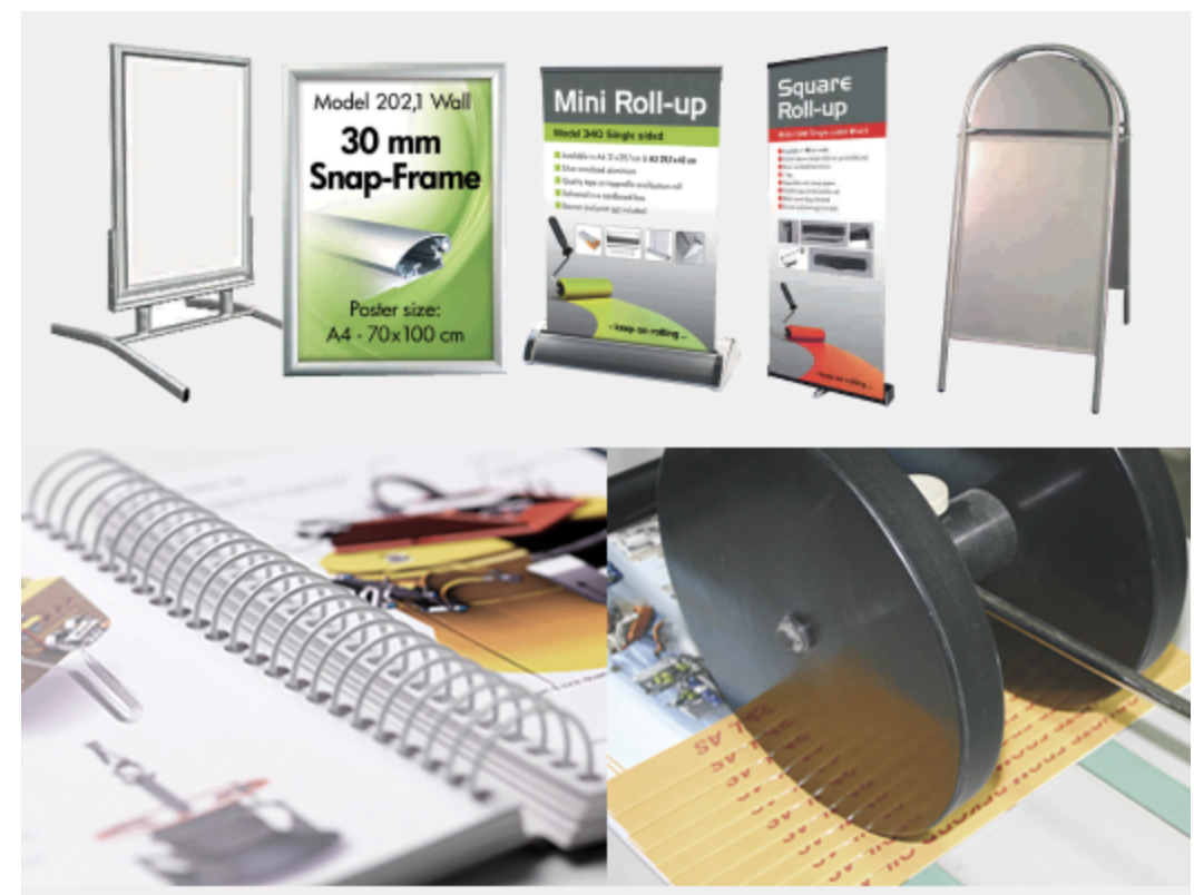 Bilde av ulike trykksaker, Eik Grafiske